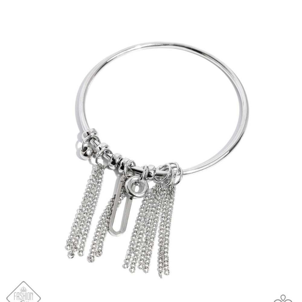 Paparazzi Silver Tassel Chain Bracelet Copious Choice Fashion Jewelry